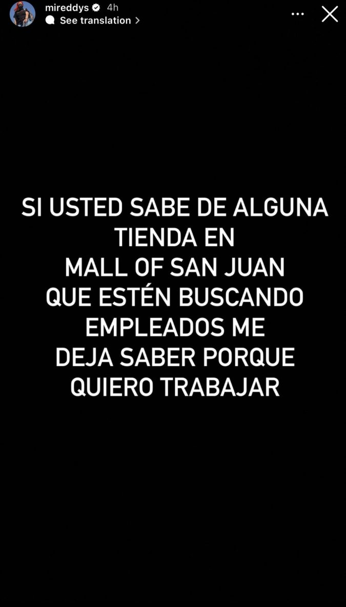 Mireddys González busca trabajo