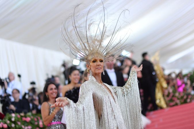 Celine Dion en la Met Gala 2019, antes del anuncio de su enfermedad
