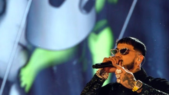 Anuel AA se presenta en el escenario durante los Premios de la Música Latinoamericana 2023 en el MGM Grand Garden Arena el 20 de abril de 2023 en Las Vegas, Nevada.