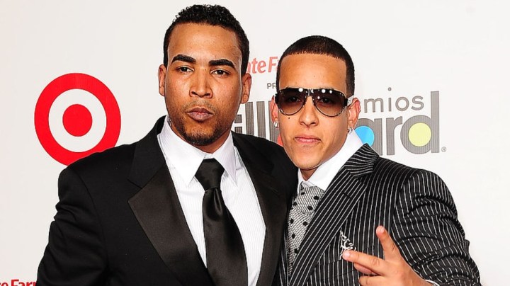 Don Omar y Daddy Yankee en los Premios Billboard de Música Latina 2009 en el Bank United Center el 23 de abril de 2009 en Miami Beach, Florida.