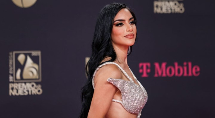 Kimberly Loaiza en el 35º Premio lo nuestro en el Miami-Dade Arena el 23 de febrero de 2023 en Miami, Florida.