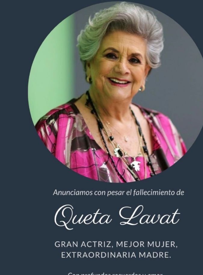 Queta Lavat falleció a los 95 años.
