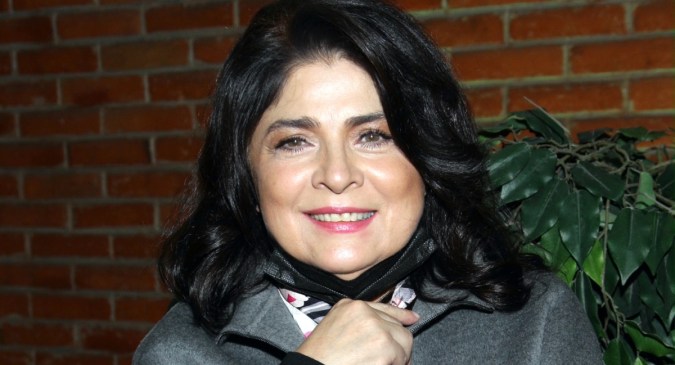 Victoria Ruffo en la alfombra roja del estreno de la obra "Si Te Mueres Te Mato", puesta en escena que se presenta en el Teatro Fernando Soler/México, 12 de octubre 2022.