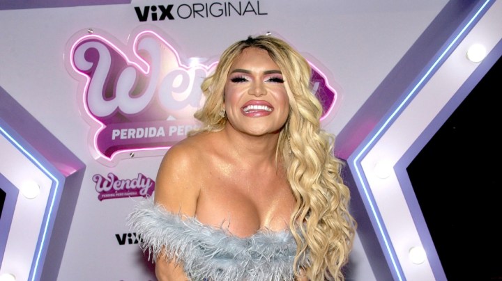 Wendy Guevara en la alfombra rosa de la presentación de la serie "Wendy: Perdida Pero Famosa" (Vix+), que cuenta diferentes aspectos de su vida y carrera/México, 9 de octubre 2023.