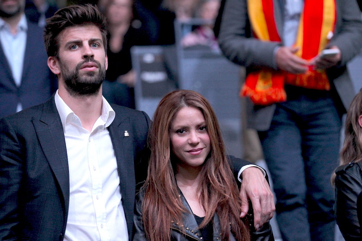 Shakira y Gerard Piqué en la final de la Copa Davis entre España y Canadá, en la que Rafael Nadal terminó por darle su sexto trofeo a la Furia Roja/Madrid, 24 de noviembre 2019.