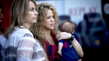 Shakira, Montserrat Bernabeu y el segundo hijo de la cantante, Sasha.