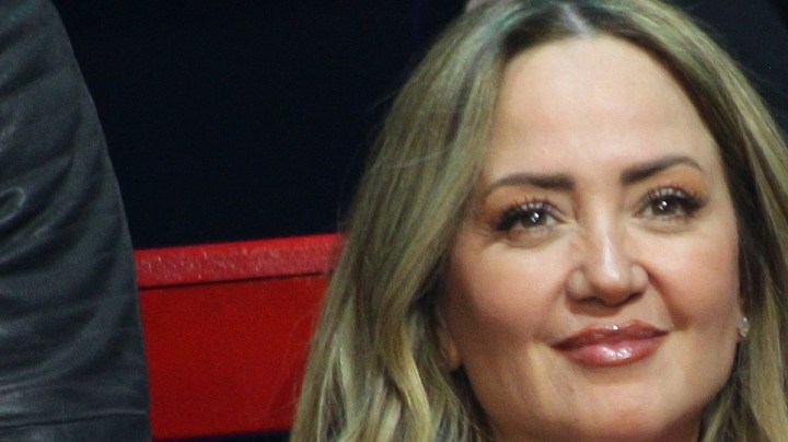 Andrea Legarreta en la presentación del musical "Vaselina", puesta en escena que inicia temporada el próximo 13 de julio en el Centro Cultural Teatro 1/México, 19 de abril 2023.
