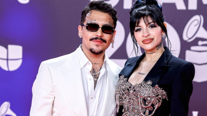 Christian Nodal y Cazzu en la alfombra de la entrega 24 de los Latin Grammy 2023, que premia lo mejor de la industria musical hispanoamericana/Sevilla, España, 16 de noviembre 2023.