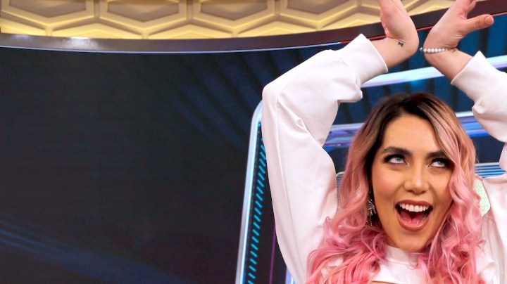 Frida Sofía se integrará a la nueva temporada de "Mira Quién Baila: La Revancha", que visitó la casita de "Despierta América" (Univision) para anunciar el regreso de algunos concursantes que quedaron a deber en la pista de baile del reality show/Miami, 9 de agosto 2023.