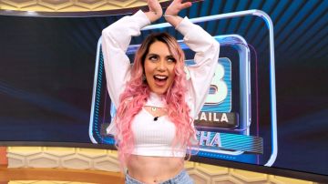 Frida Sofía se integrará a la nueva temporada de "Mira Quién Baila: La Revancha", que visitó la casita de "Despierta América" (Univision) para anunciar el regreso de algunos concursantes que quedaron a deber en la pista de baile del reality show/Miami, 9 de agosto 2023.