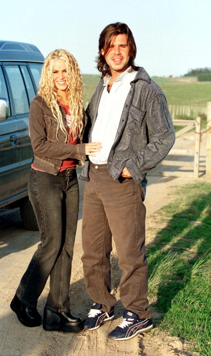 Shakira y Antonio de la Rúa juntos en octubre de 2000.