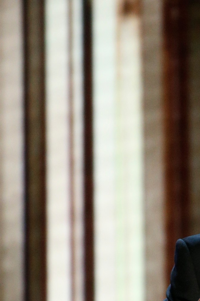 Ricky Gervais durante su discurso en los Globos de Oro de 2020.