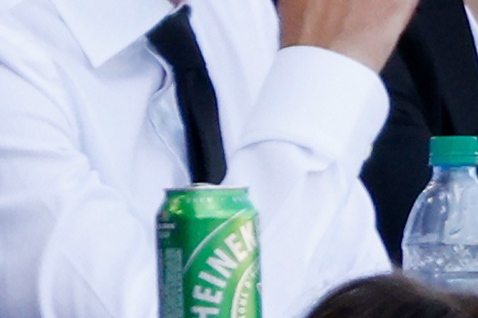 David Beckham, Victoria Beckham y su hija Harper Beckham asisten al partido entre Inter Miami FC y Los Angeles Galaxy en el estadio DRV PNK el 18 de abril de 2021.