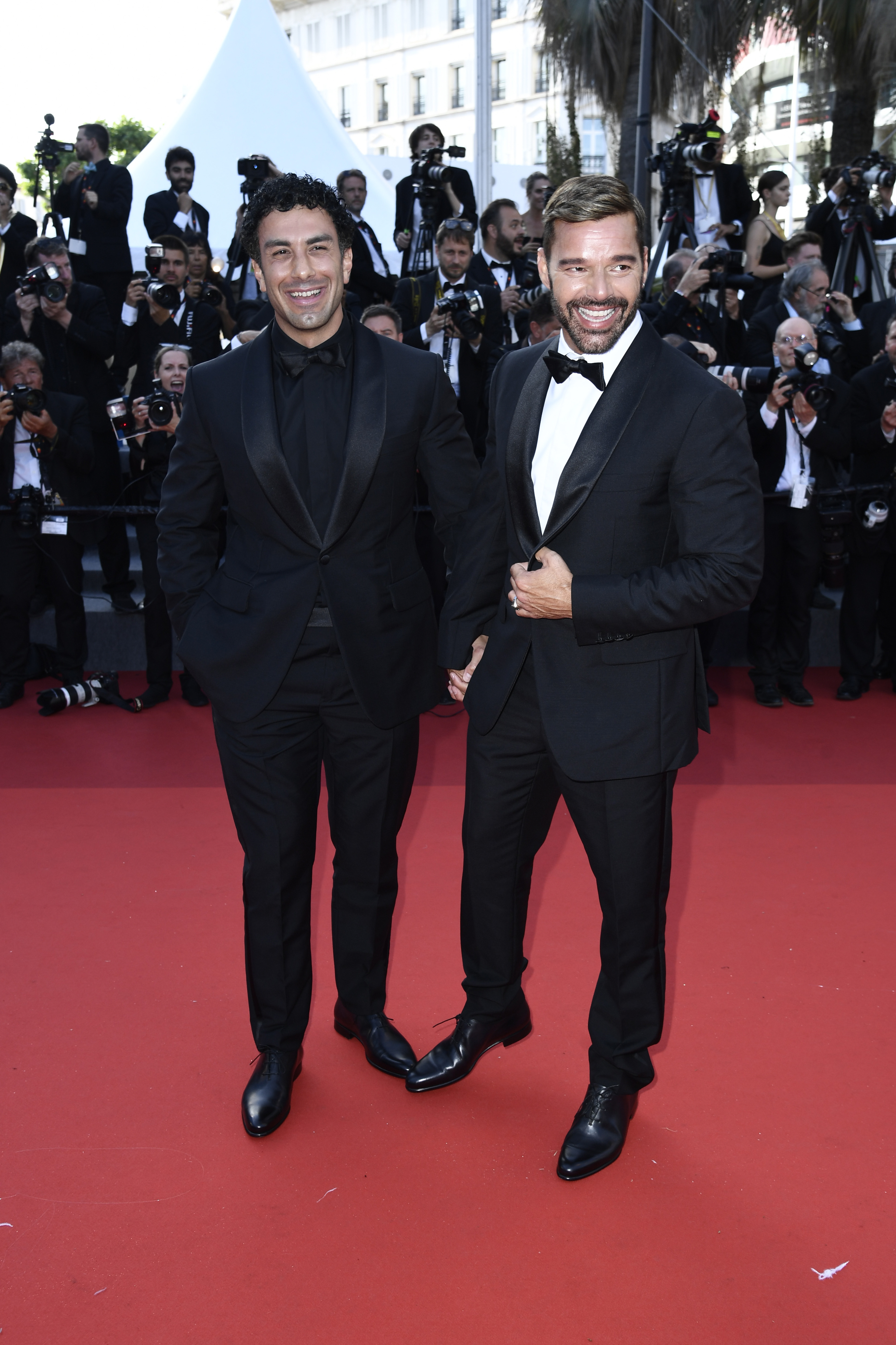 Jwan Yosef y Ricky Martin asistieron juntos a la proyección de “Elvis” durante el 75º Festival de Cannes.