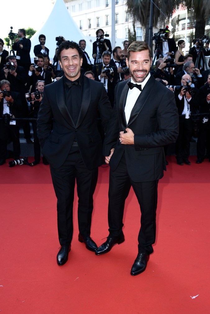 Jwan Yosef y Ricky Martin asistieron juntos a la proyección de “Elvis” durante el 75º Festival de Cannes.
