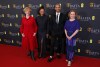 La presidenta de los BAFTA y la presidente del comité de cine de los BAFTA anuncian las nominaciones de los premios de cine de la Academia Británica.