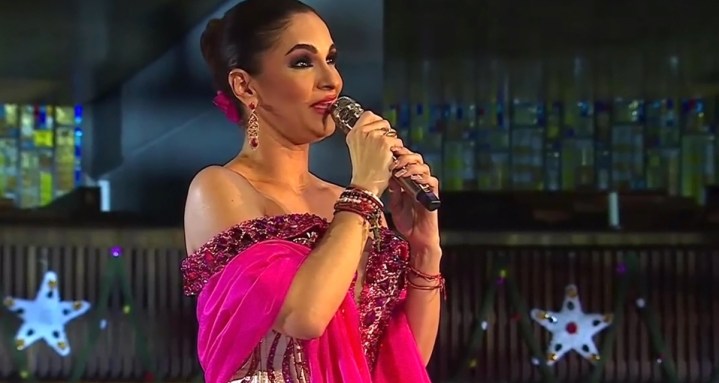 Mariana Seoane canta las mañanitas a la Virgen de Guadalupe en la Basílica para conmemorar el 492 aniversario de su aparición al indio Juan Diego/México, 11 de diciembre, 2023.