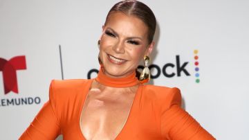 Olga Tañón en la alfombra de los Premios Billboard de la Música Latina/Miami, 5 de octubre del 2023.