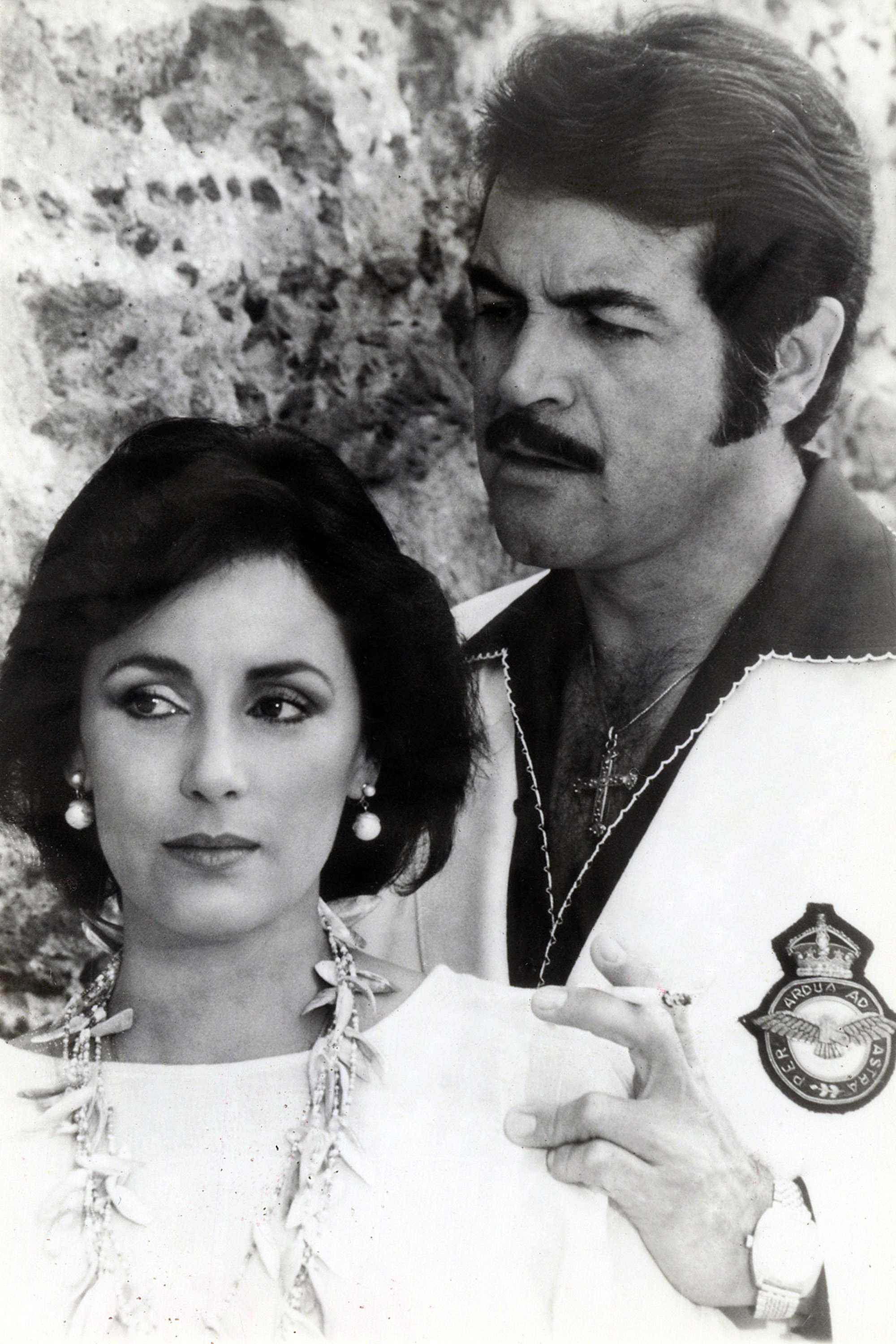 Helena Rojo y Jorge Vargas en una escena de la telenovela 'La Traición' en México, 1984.