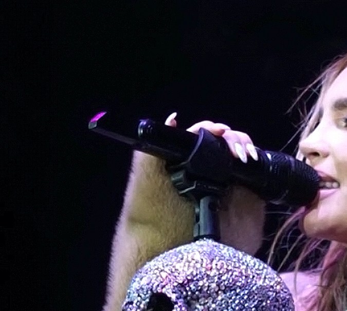 Belinda en uno de sus conciertos.