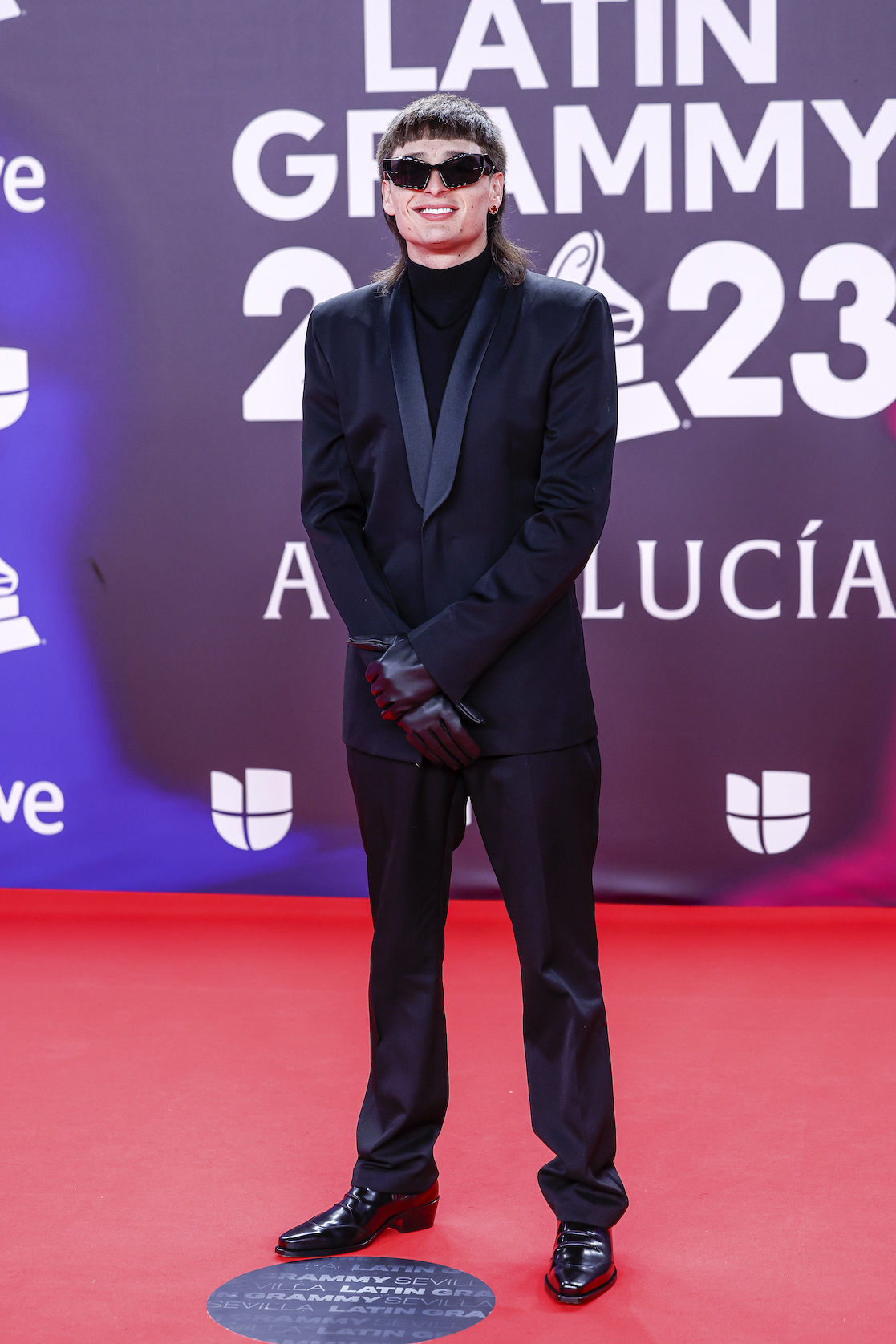 Peso Pluma en la alfombra de la entrega 24 de los Latin Grammy 2023, que premia lo mejor de la industria musical hispanoamericana/Sevilla, España, 16 de noviembre 2023.