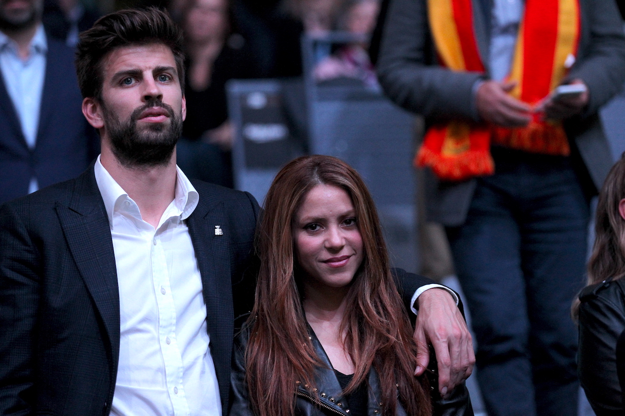 Shakira y Gerard Piqué en la final de la Copa Davis entre España y Canadá, en la que Rafael Nadal terminó por darle su sexto trofeo a la Furia Roja/Madrid, 24 de noviembre 2019.