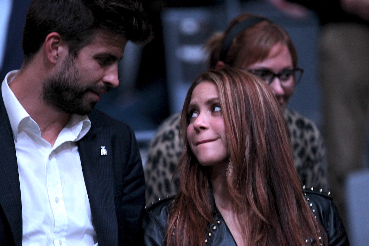 Shakira y Gerard Piqué en la final de la Copa Davis entre España y Canadá, en la que Rafael Nadal terminó por darle su sexto trofeo a la Furia Roja/Madrid, 24 de noviembre 2019.