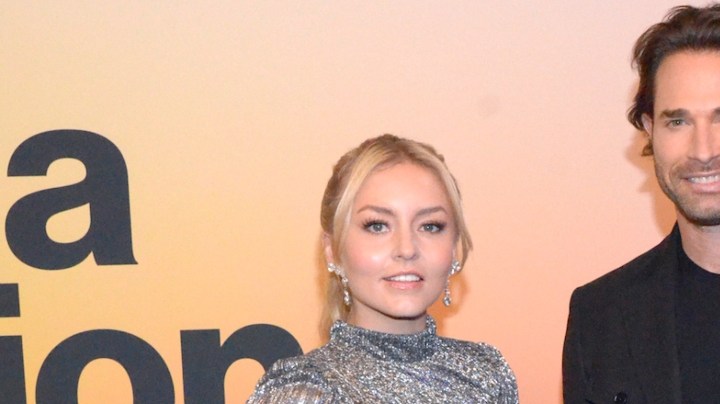 Angelique Boyer y Sebastián Rulli en la alfombra del Upfront de TelevisaUnivision, donde presentaron las novedades de su programación durante lo que resta del año/Nueva York, 16 de mayo 2023.