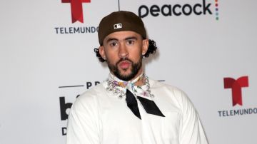 Bad Bunny en la alfombra de los Premios Billboard de la Música Latina/Miami, 5 de octubre del 2023.