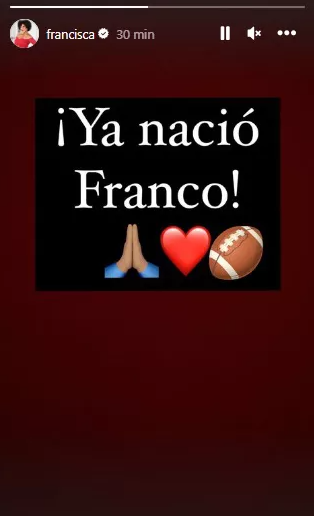 Captura de pantalla: Instagram Francisca