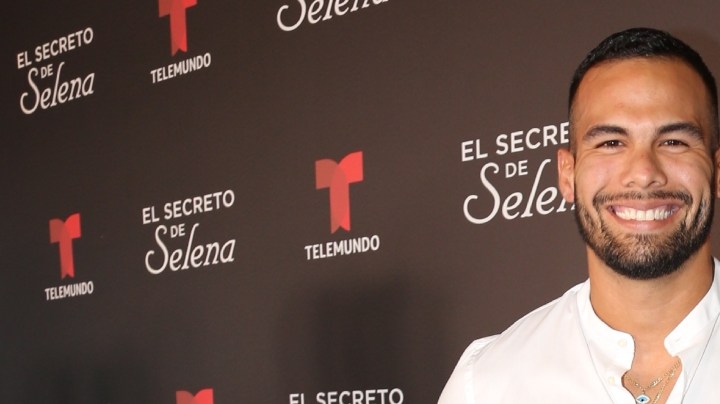 Carlos Gómez en la presentación de "El Secreto de Selena" (Telemundo), mini serie de estreno sobre la investigación de María Celeste Arrarás detrás del asesinato de la Reina del Tex Mex/Miami, 21 de agosto 2019.