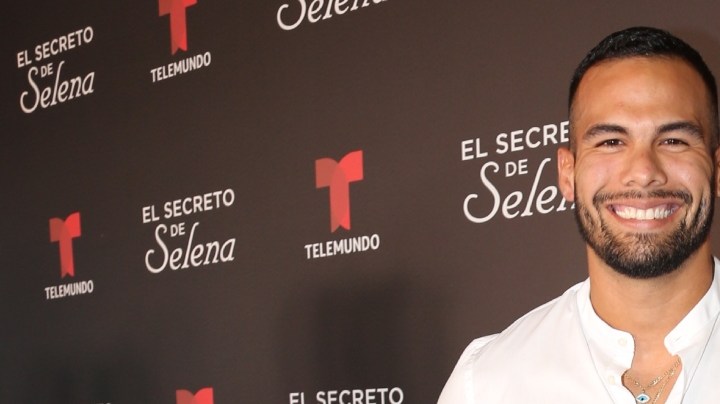 Carlos Gómez en la presentación de "El Secreto de Selena" (Telemundo), mini serie de estreno sobre la investigación de María Celeste Arrarás detrás del asesinato de la Reina del Tex Mex/Miami, 21 de agosto 2019.