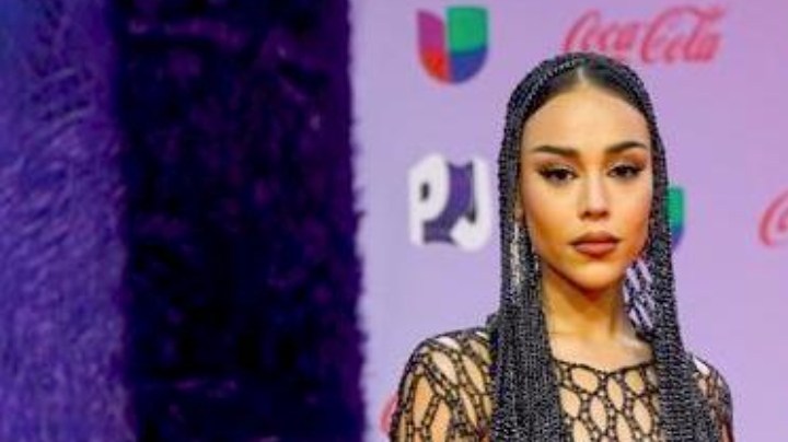 Danna Paola en la alfombra roja de la 20a edición de Premios Juventud (Univision) desde el histórico Coliseo de Puerto Rico José Miguel Agrelot/San Juan, PR, 20 de julio 2023.