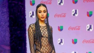 Danna Paola en la alfombra roja de la 20a edición de Premios Juventud (Univision) desde el histórico Coliseo de Puerto Rico José Miguel Agrelot/San Juan, PR, 20 de julio 2023.