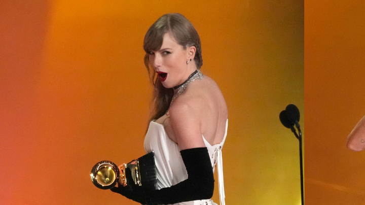 Taylor Swift, Miley Cyrus y Karol G en los premios Grammy 2024