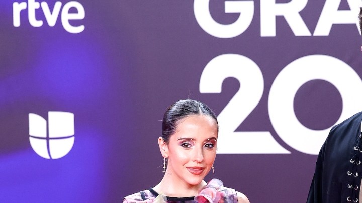 Evaluna y Camilo en la alfombra de la entrega 24 de los Latin Grammy 2023, que premia lo mejor de la industria musical hispanoamericana/Sevilla, España, 16 de noviembre 2023.
