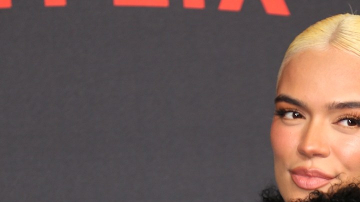 Karol G encabeza el elenco estelar que asistió a la premier de la teleserie "Griselda" (Netfilx), que llega este 25 de enero a la plataforma digital/Miami, 23 de enero 2024.