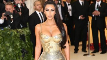 Kim Kardasian en la alfombra roja de la MET Gala 2018, con los mejores exponentes de la moda y el diseño que se reúnen anualmente en el Museo Metropolitano de Nueva York/Nueva York, 8 de mayo de 2018.