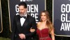 Sofía Vergara y Joe Manganiello en la alfombra roja de los Golden Globes Awards 2020 a lo mejor del cine, la televisión y y el digital media/Los Angeles, 5 de junio 2020.