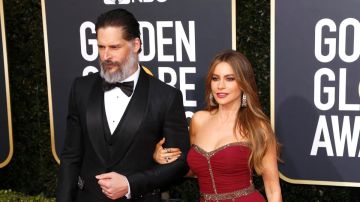 Sofía Vergara y Joe Manganiello en la alfombra roja de los Golden Globes Awards 2020 a lo mejor del cine, la televisión y y el digital media/Los Angeles, 5 de junio 2020.