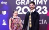 Evaluna Montaner y Camilo en los Latin Grammy 2023.