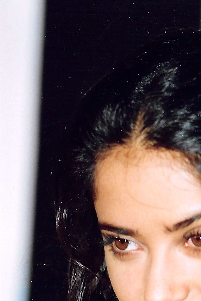 Una joven, Salma Hayek, en sus inicios como actriz.