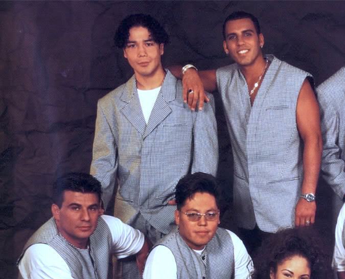 Selena Quintanilla y 'Los Dinos' en 1993.