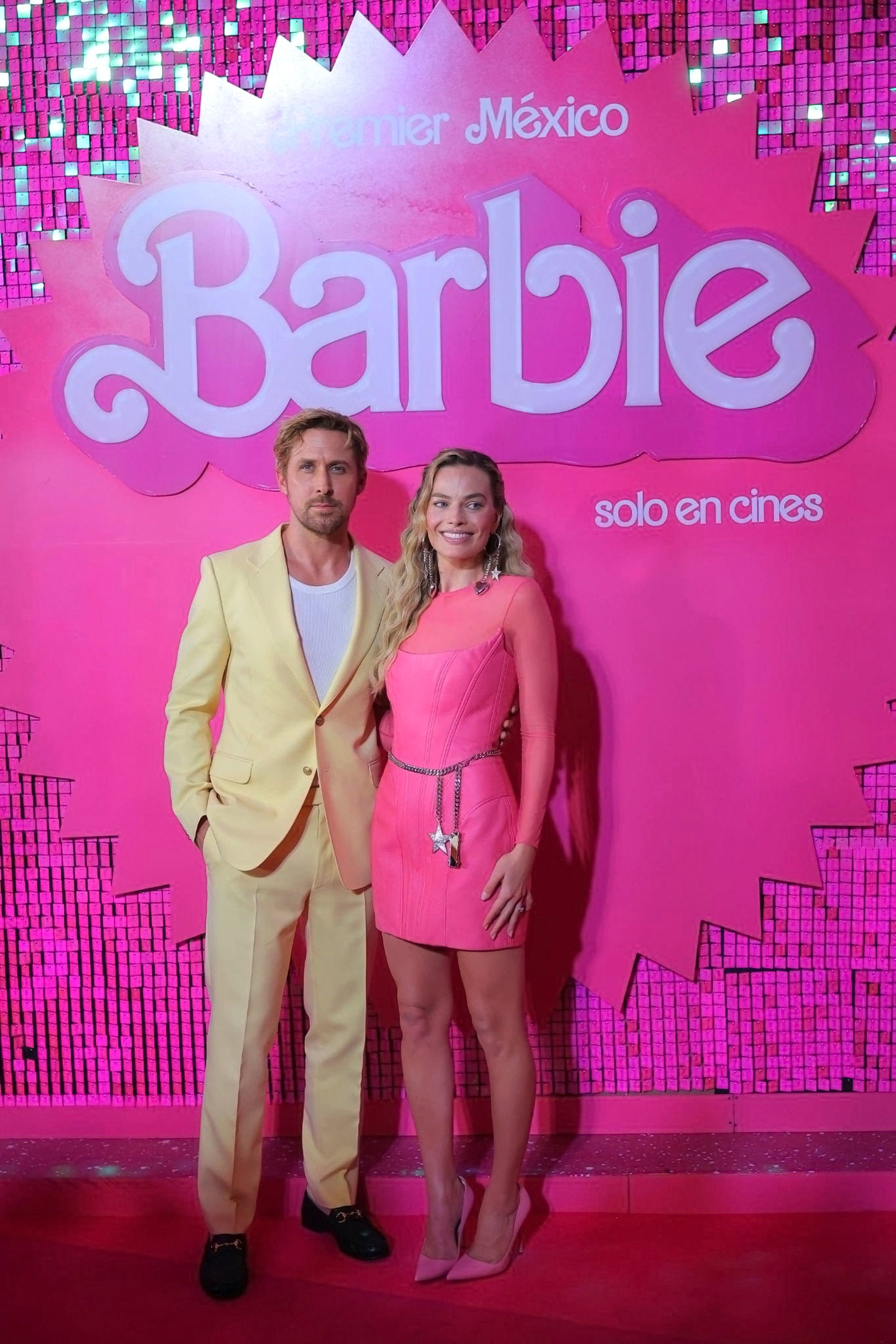 Ryan Gosling y Margot Robbie visitan México para la premier de la película "Barbie", que llega el próximo 20 de julio a la cartelera nacional/México, 6 de julio 2023.