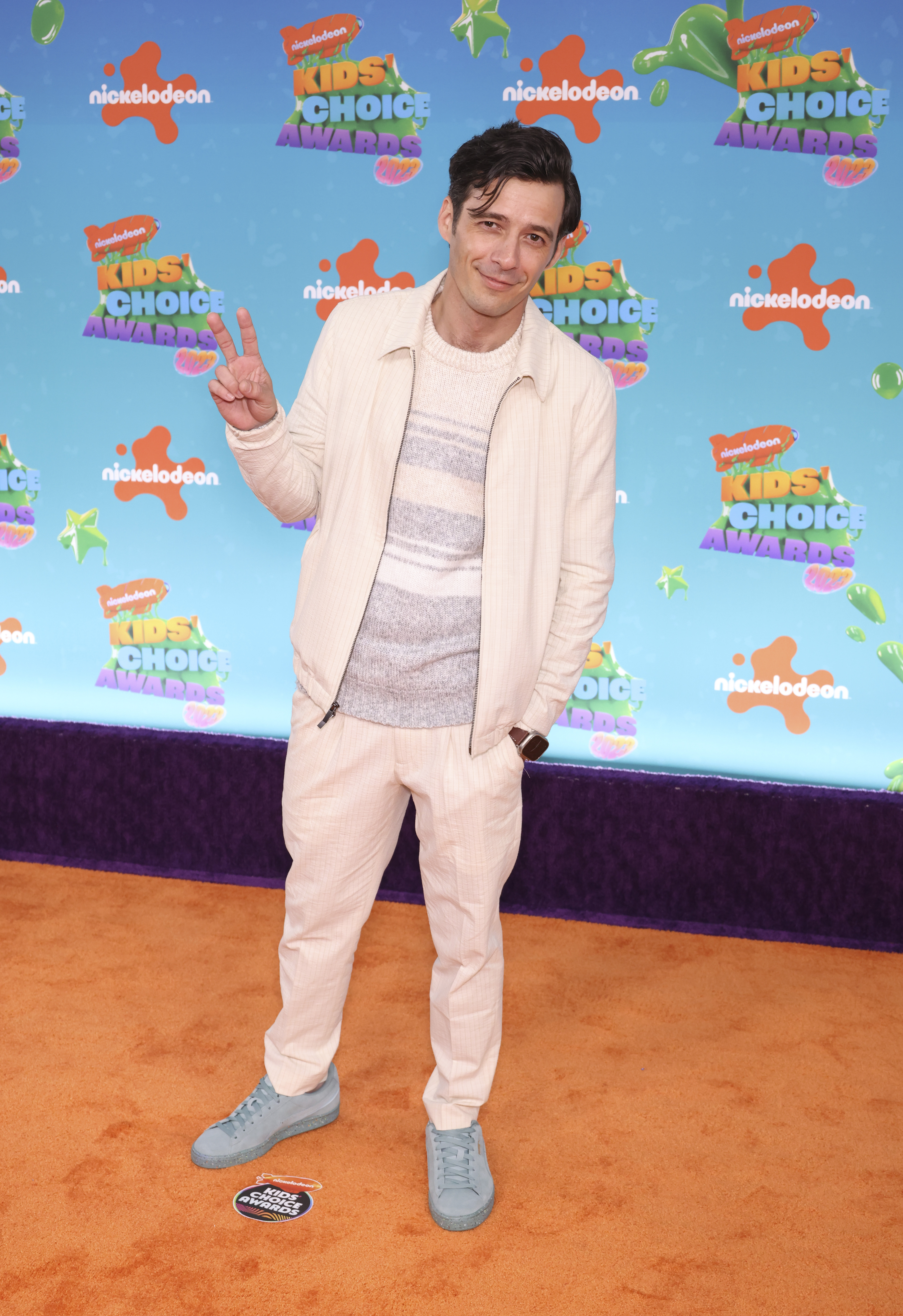 Matthew Underwood en los Nickelodeon Kids Choice Awards en marzo de 2023.