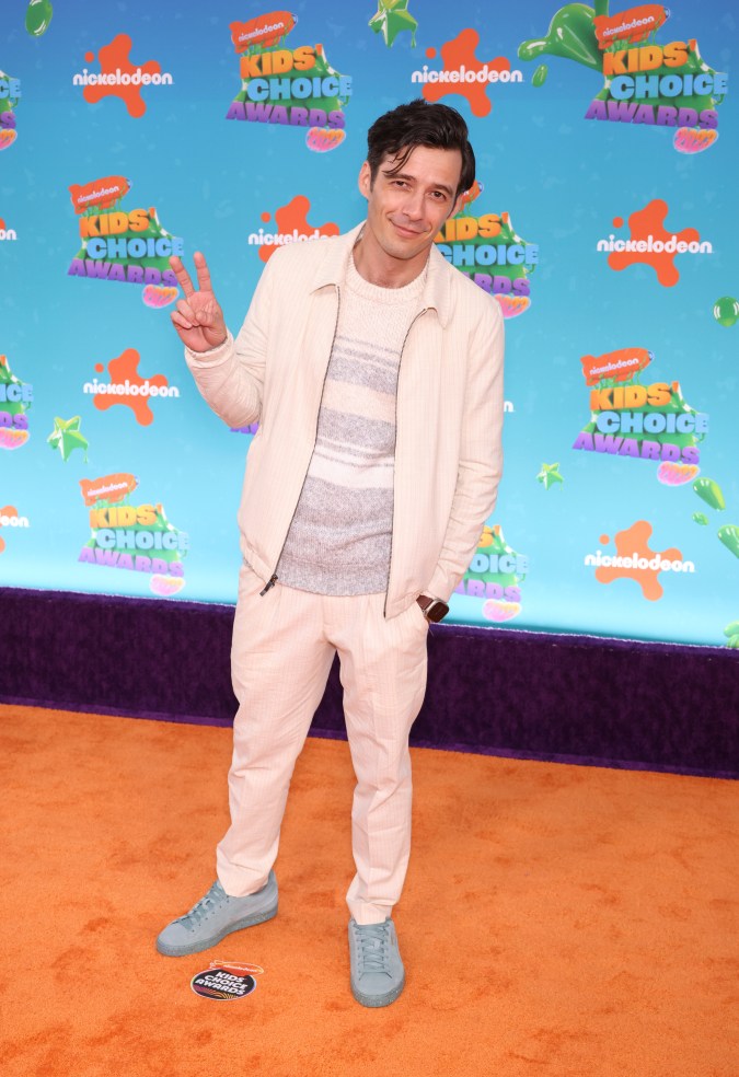 Matthew Underwood en los Nickelodeon Kids Choice Awards en marzo de 2023.
