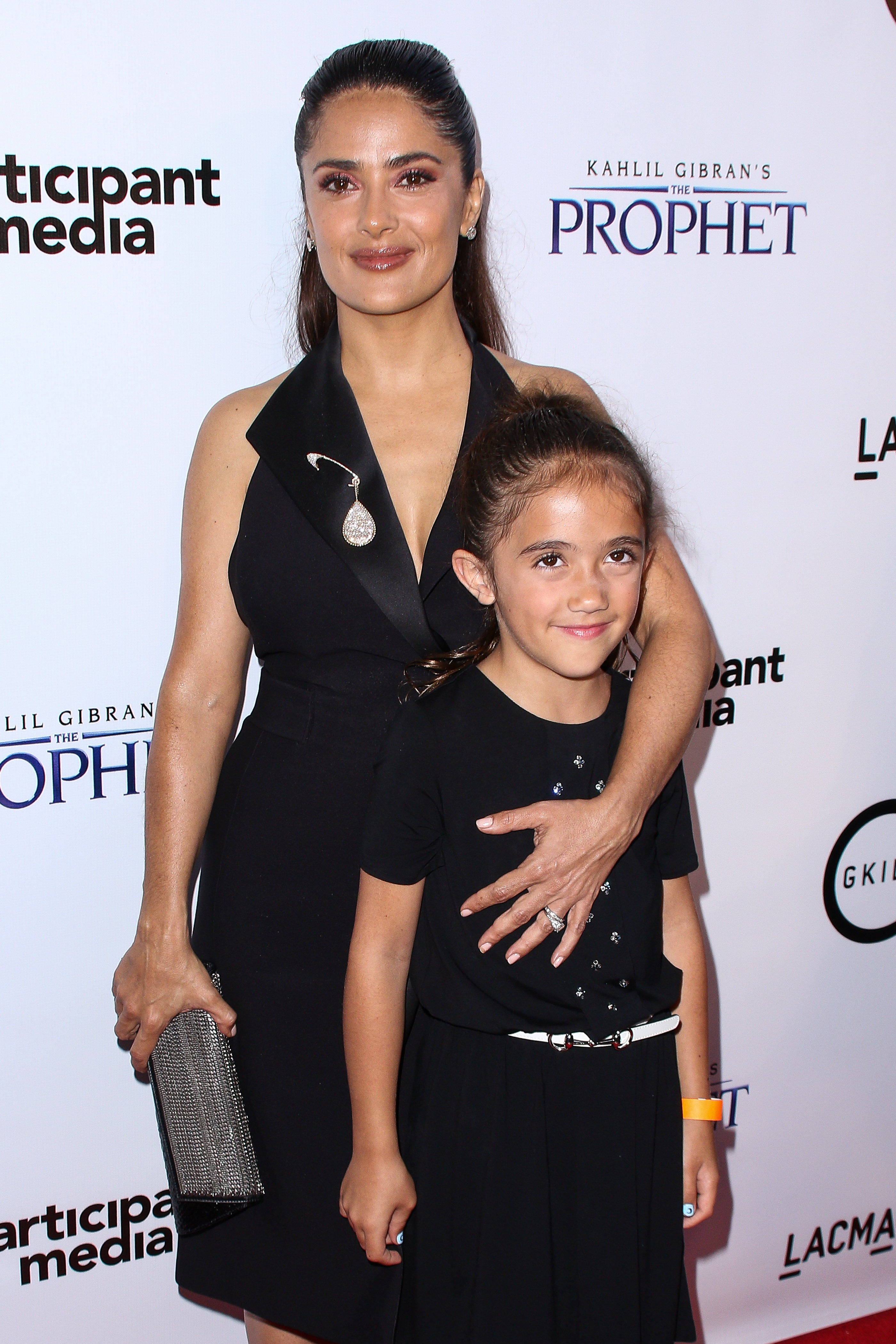 Salma Hayek y su hija, Valentina Paloma Pinault en julio de 2015.