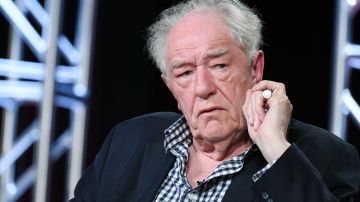 El actor Michael Gambon participa en el panel "El secreto de Churchill" en el PBS Winter TCA el lunes 18 de enero de 2016 en Pasadena, California.