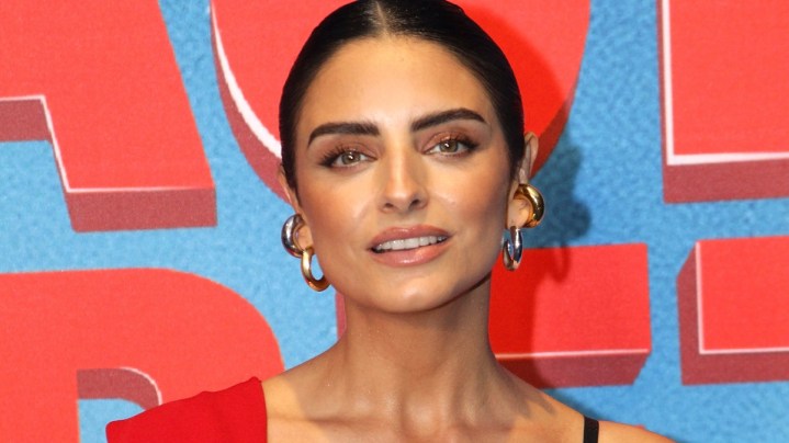 Aislinn Derbez en la presentación de la nueva temporada de "De Viaje Con Los Derbez" (Amazon Prime), que en esta ocasión se embarcan en una aventura en el Polo Norte buscando a Santa Claus/México, 4 de diciembre 2023.