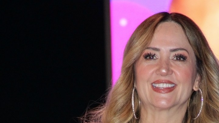 Andrea Legarreta en el anuncio de la última temporada del musical "Vaselina", que se presentará del 10 de mayo al 1 de junio para posteriormente emprender una gira por Estados Unidos y Centroamérica/México, 4 de marzo 2024.